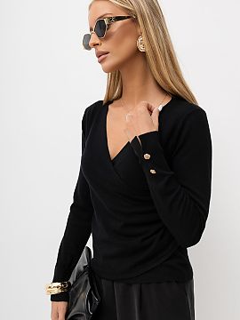 Pulover Italy Moda  Un pulover elegant pentru femei cu decolteu tip plic este o propunere stilată și feminină, care se va potrivi perfect atât pentru ziua d