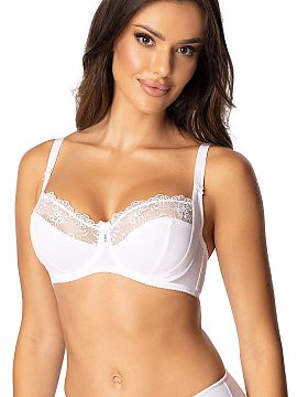 Soft Róża  Sutienul soft Ljufu este un model clasic, care combină un aspect feminin cu confortul purtării. A fost realizat dintr-un broderie efectuat