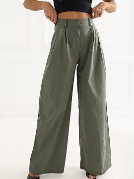 Pantaloni de damă Rue Paris  Pantaloni palazzo pentru femei sunt un model elegant și versatil, care se potrivește atât pentru ziua de zi, la locul de muncă, cât și