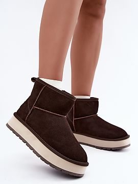 Moon boots Step in style  Subliniază stilul de iarnă cu cizmele de zăpadă din catifea marca Big Star. Modelul realizat din piele de catifea arată impresionant ș