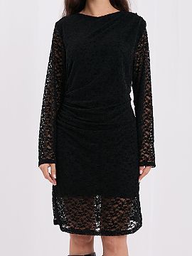 Rochie de seară Rue Paris  Rochia eleganta de cocktail din dantela de catifea este o propunere ideala pentru petreceri, ceremonii si iesiri speciale. Croiala creion su