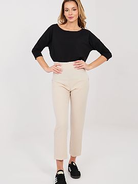 Pantaloni de damă Rue Paris  Pantaloni eleganți de damă tip cigarete sunt un clasic care se potrivește în multe stiluri, atât de zi cu zi, la locul de muncă, cât 