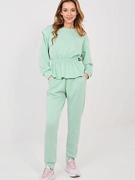 Completă Rue Paris  Set de damă elegant format dintr-un hanorac și pantaloni, perfect pentru ziua de zi și pentru muncă într-o manieră mai puțin formală