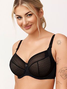 Semi-soft Azal  Sutienul semi-moale Pola este o combinație de eleganță subtilă, farmec feminin și confort zilnic. Cupele semi-rigide ridică ușor și 