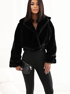 Jachetă Factory Price  Geaca de blana pentru femei este o propunere la moda pentru sezonul toamna-iarna, ideala pentru stilizari zilnice. Croiala scurta si textura
