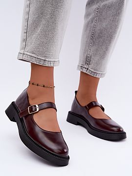 Pantofi Step in style  Pantofi tip Mary Jane pentru femei din piele ecologică sunt o propunere clasică cu un caracter feminin și atemporal. Croiala caracteristi