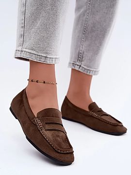 Mocasini Step in style  Mocasini plați pentru femei din piele ecologică sunt un model clasic cu un design atemporal. Finisajul moale din piele de catifea le confe