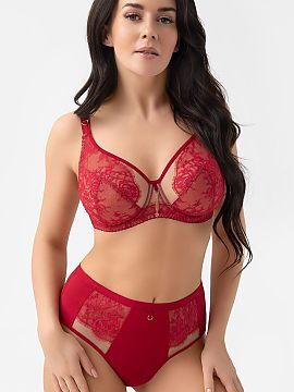 Soft Gorsenia Lingerie  Sutienul moale rosu Desire G024 de la marca Gorsenia este o combinatie de eleganta, gratie feminina si confort. Modelul este realizat din da