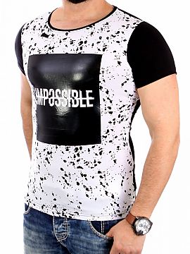 Tricou YourNewStyle  Tricou cu mânecă scurtă pentru bărbați. Partea din față cu model și imprimeu.   Compoziție: 100% bumbac