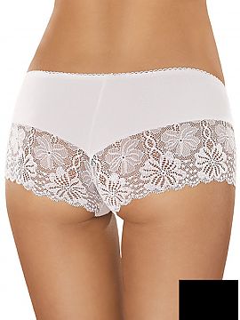 Pantaloni scurţi Gabidar  Pantaloni scurți senzaționali din bumbac moale, de culoare neagră, cu adaos de fibre elastice. Picioarele sunt finisate cu dantelă ferme