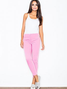 Pantaloni de damă Figl  Pantaloni țigaretă eleganți, lungime 7/8. Croială clasică, foarte feminină, pentru orice ocazie. Pantalonii sunt disponibili în mai m