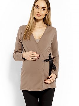 Bluza de maternitate PeeKaBoo  Bluză cu decolteu plic. Bluză cu cravată reglabilă. Poate fi purtat și după sarcină. Bumbac de înaltă calitate. Material moale.