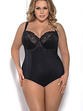 Corset Gorsenia Lingerie    Body elegant, foarte confortabil pentru femeile cu sâni mai mari cărora le place să se simtă confortabil. Fabricat din microfibre de g