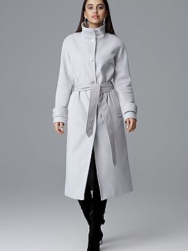 Palton Figl  Paltonul lung elegant cu un singur pieptar, cu o crăpătură la spate, adaugă confort la purtare. Ideal pentru femeile moderne care caută