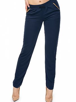 Pantaloni lungi PeeKaBoo  Pantaloni largi, cu ornamente aurii. Cravată în talie cu centură, buzunare oblice.