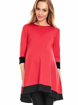 Rochii maternitate PeeKaBoo  Rochie mini asimetrică cu croială largă. Rochia este confecționată din material fluid.