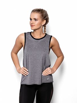 Top Eldar  Bluză interesantă din colecția Fit de la Eldar, cu o inserție transparentă (plasă, tul negru) plasată atât pe spate, cât și în ju