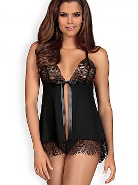 Lenjerie sexy completă Obsessive  Chemisele babydoll ușoare și senzuale din colecția Chiccanta sunt ceva în care fiecare femeie se va simți specială. Decorațiuni frumo