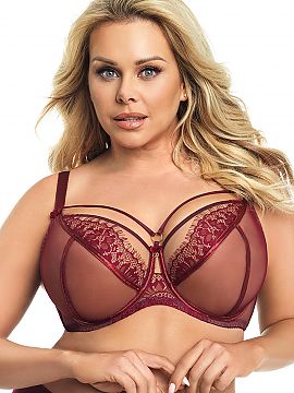 Soft Gorsenia Lingerie  Faceți cunoștință cu cea mai recentă versiune a binecunoscutului sutien Paradise K496, de data aceasta în culoarea burgundy! În const