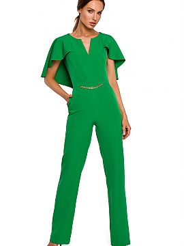Salopetă Moe  Puterea stă în detalii. O creație feminină pentru ocazii speciale este un pantalon confortabil cu un finisaj excepțional de feminin, o 