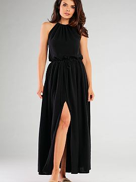 Rochie de zi Infinite You  Rochie cu crăpături laterale senzuale. Ideal pentru stilul urban și de vacanță. Conceput și cusut în Polonia.