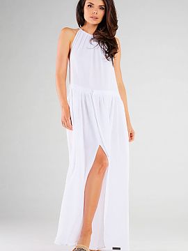 Rochie de zi Infinite You  Rochie cu crăpături laterale senzuale. Ideal pentru stilul urban și de vacanță. Conceput și cusut în Polonia.