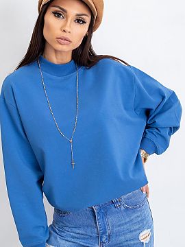 Bluză BFG  Hanorac de damă cu mânecă lungă din bumbac, cu guler cu guler înalt. Fabricat din material de înaltă calitate, plăcut la atingere ș