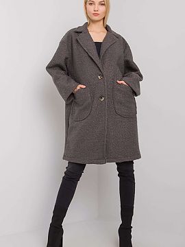 Palton Och Bella  Palton pentru femei cu mâneci lungi și buzunare glisante aplicate. Palton fără căptușeală, cu închidere cu nasturi.