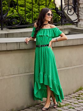 Rochie de zi Roco Fashion  Rochia maxi asimetrică este confecționată din țesătură moale și plăcută, care va oferi confort celor mai pretențioase femei. Rochi