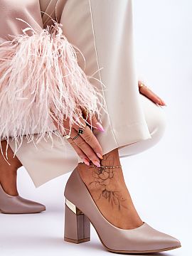 Pantofi dcu toc gros Step in style