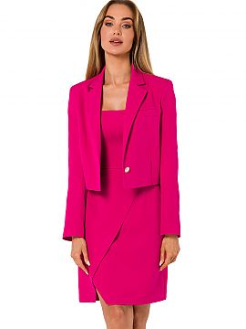 Sacou Moe  O jachetă super trendy, cu o croială mai scurtă și închidere cu un singur nasture. Jachetă cu mânecă lungă, complet căptușită.