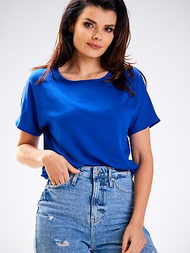 Bluză awama  Bluză cu croială dreaptă, confecționată din viscoză moale și respirabilă. Aerisită, perfectă pentru vară. Concepută și cusută 