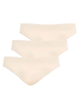 Completă Teyli  Un set de șireturi clasice din bambus de culoare bej. Vin într-un pachet de 3 bucăți, într-o culoare solidă, fără decorațiuni sau m