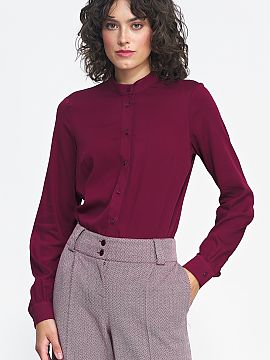 Cămaşă cu mânecă lungă Nife  Una dintre primele noastre propuneri pentru toamnă, aceasta este o cămașă cu croială simplă, cu mâneci lungi, care se termină cu man